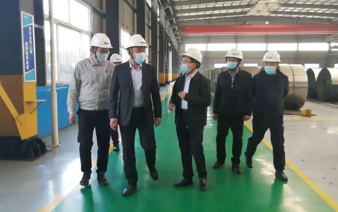 博兴县委常委、宣传部部长、副县长孙希军一行到汇鑫集团视察企业复工复产